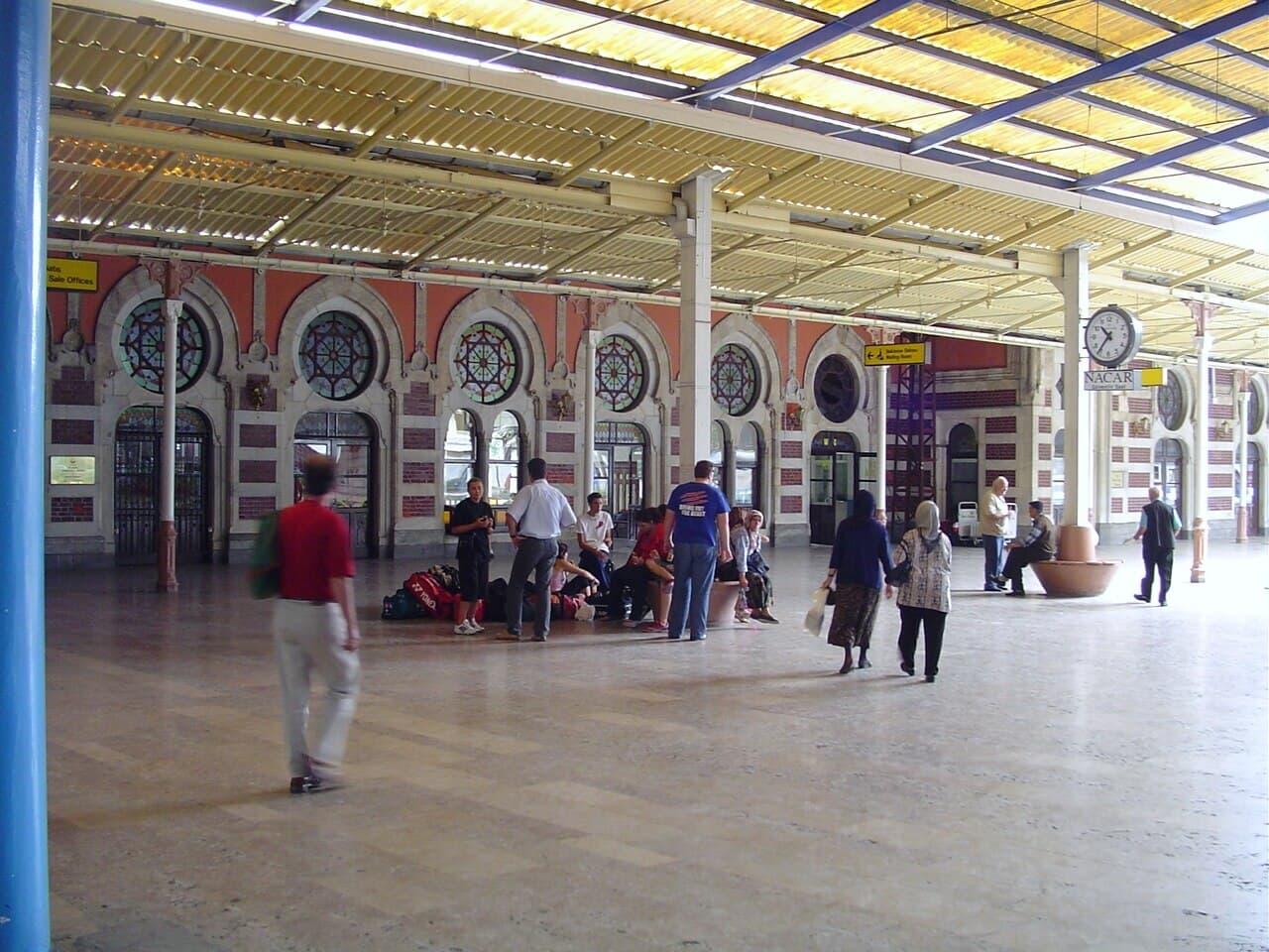 Concourse of Sirkeci railway station, the Marmaray stop closest to Sultanahmet budget hotels